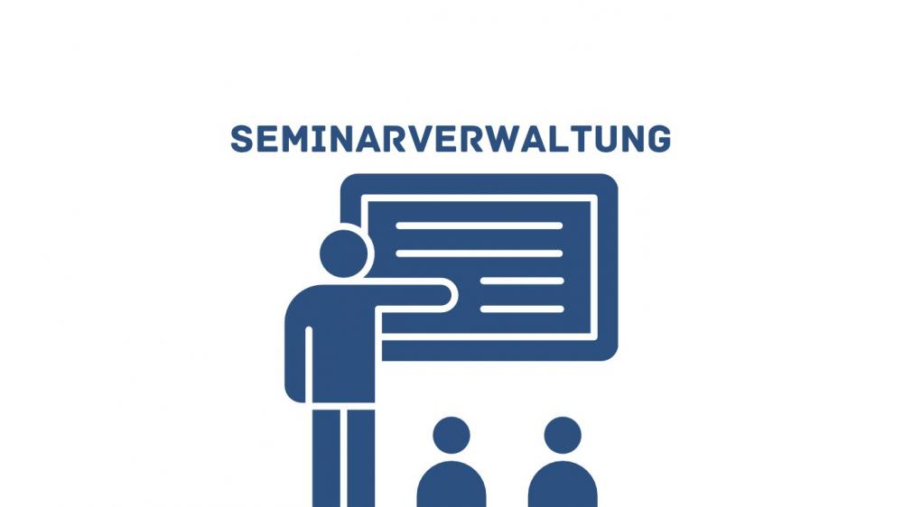 Sie sehen eine Person, die vor einem Publikum ein Seminar hält. Behalten sie Überblick über Ihre Kontakte und Semiare mit der Emig Seminarverwaltung.